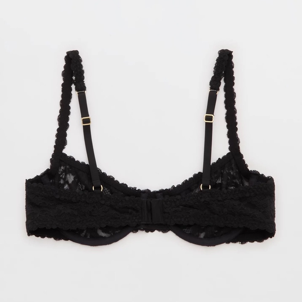 NWT Aerie Show Off Vintage Lace Unlined Balconette Bra Sz 36DD